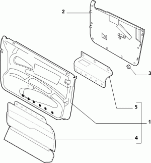 INTERIOR PANELS FOR FRONT SIDE DOORS