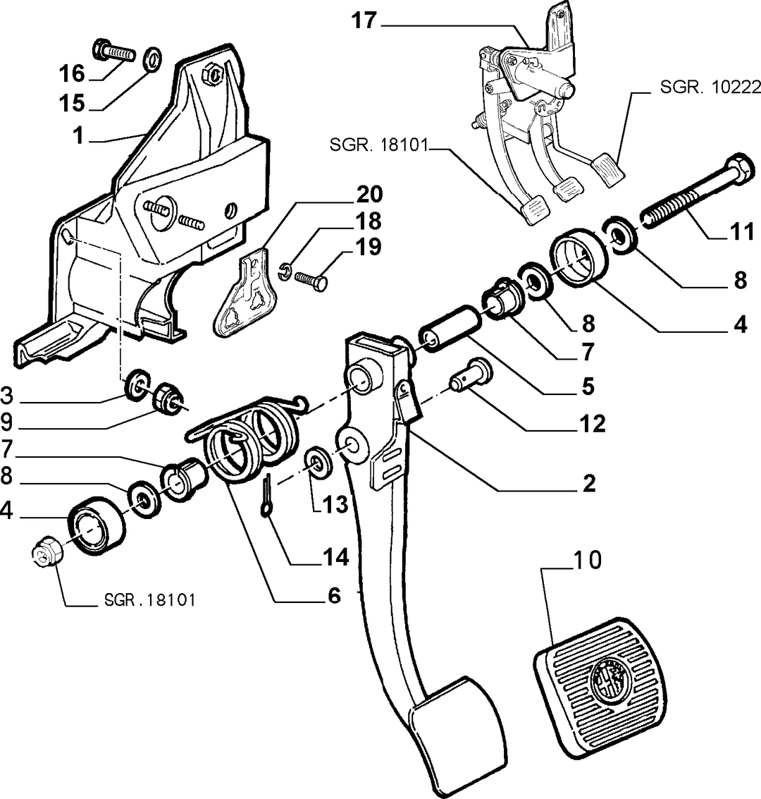 BRAKE PEDAL CONTROL 1