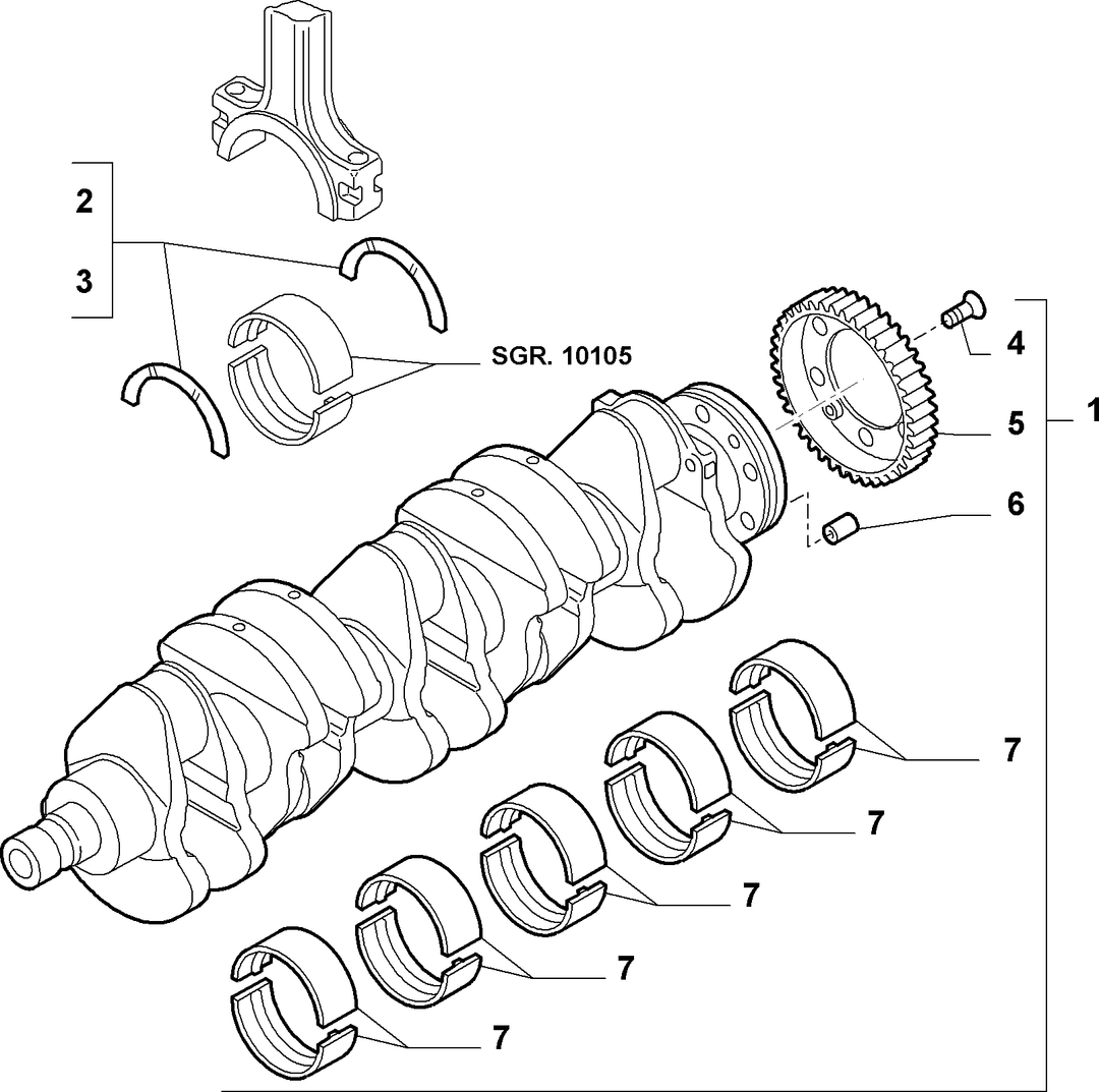 CRANKSHAFT AND FLYWHEEL 11