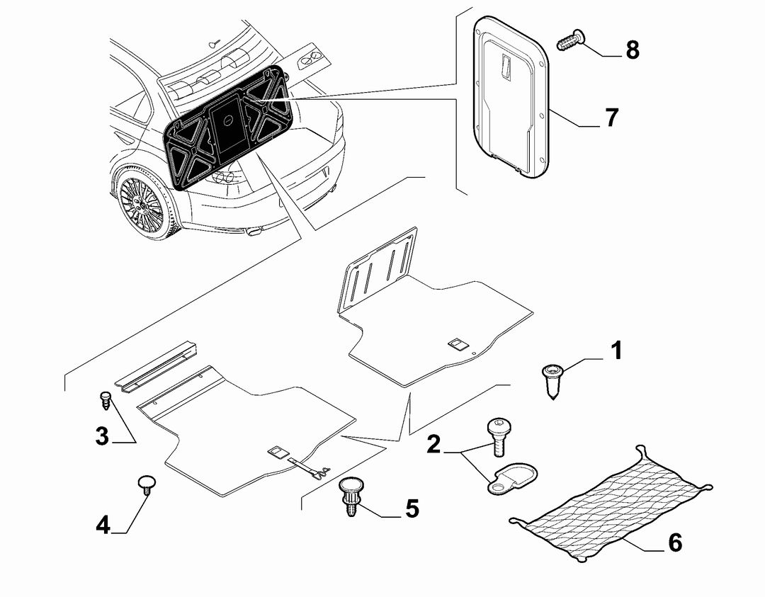 COVER ACCESSORIES FOR INSIDE LUGGAGE SPACE 1