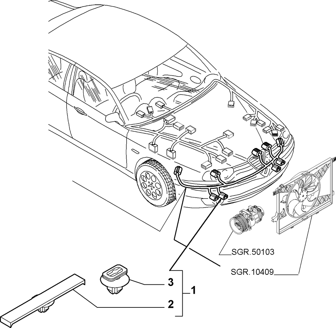 CABLE HARNESS (FRONT) 15