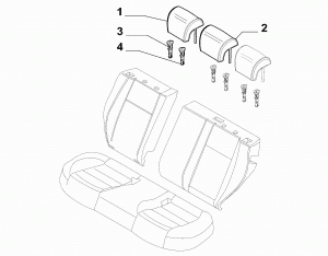REAR SEAT HEAD REST