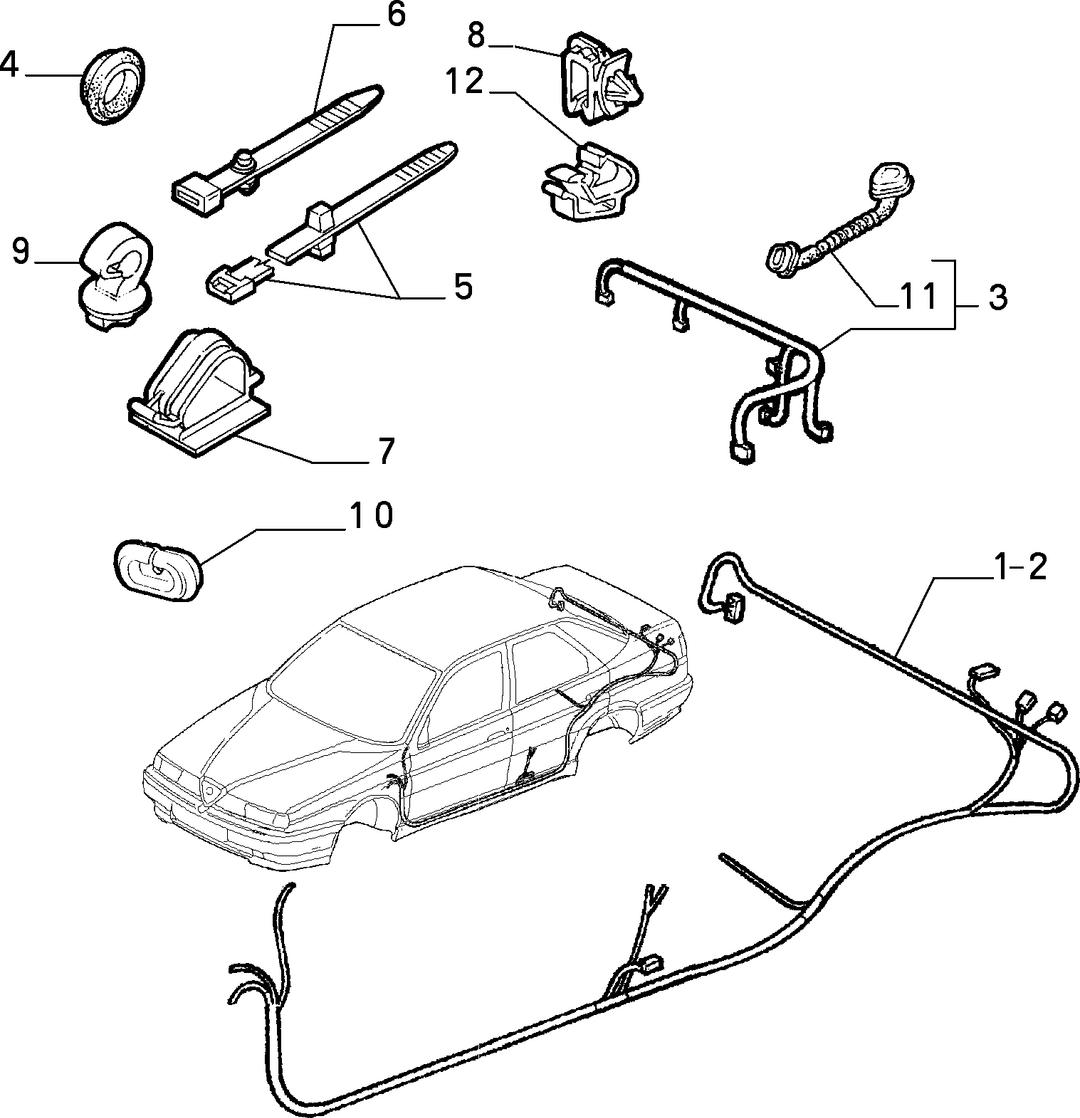CABLE HARNESS (REAR SEAT) 