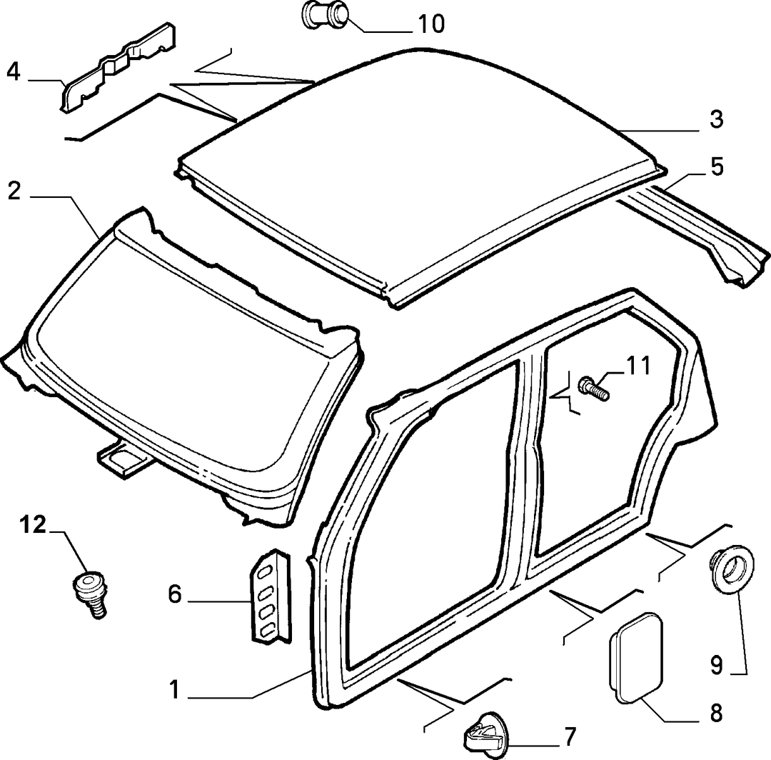 BODYSHELL, PANELS (CENTRAL PART)  1