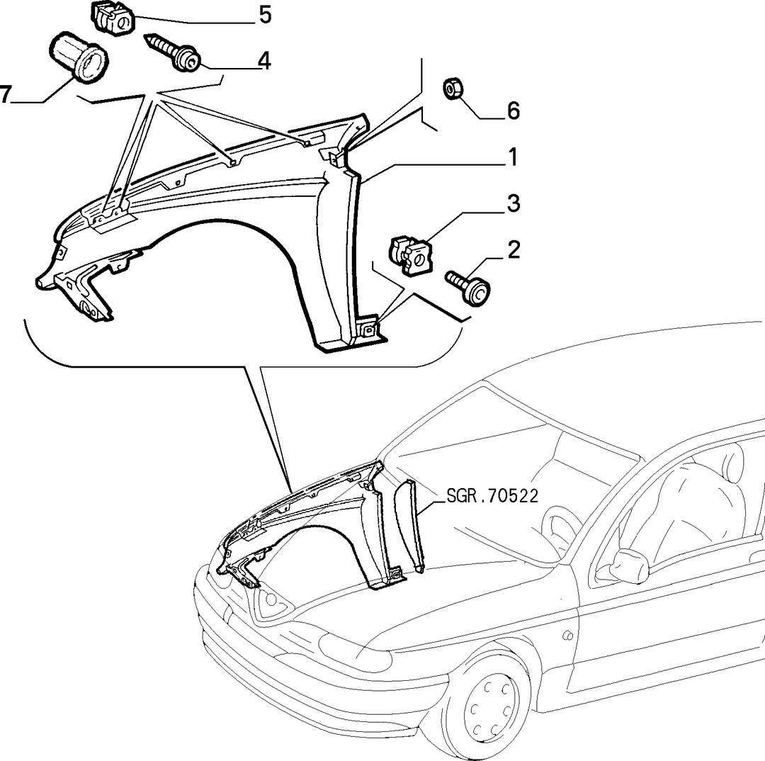 BODYSHELL, PANELS (FRONT PART) 