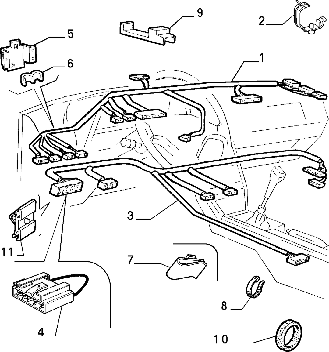 CABLE SET (CENTRAL PART) 6