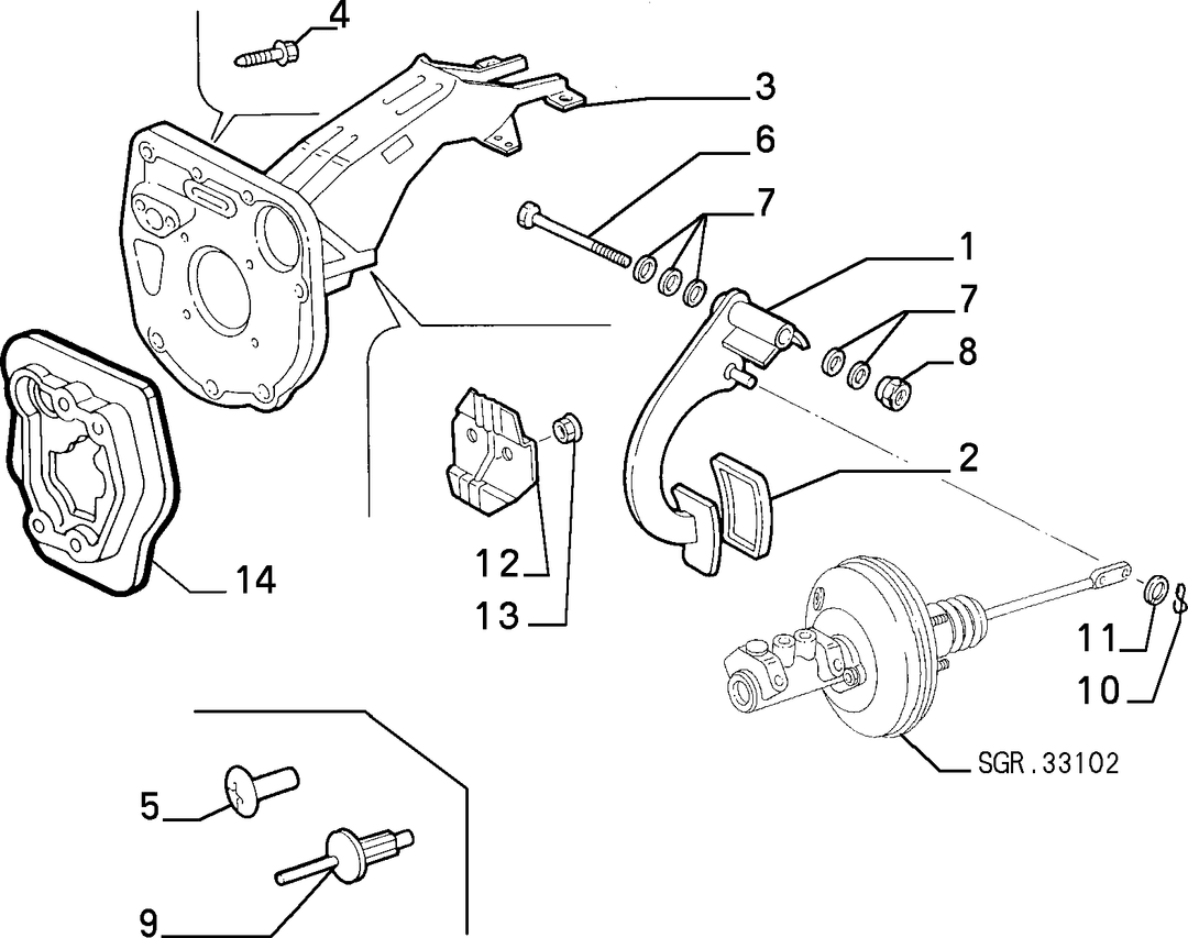 BRAKE PEDAL CONTROL 1