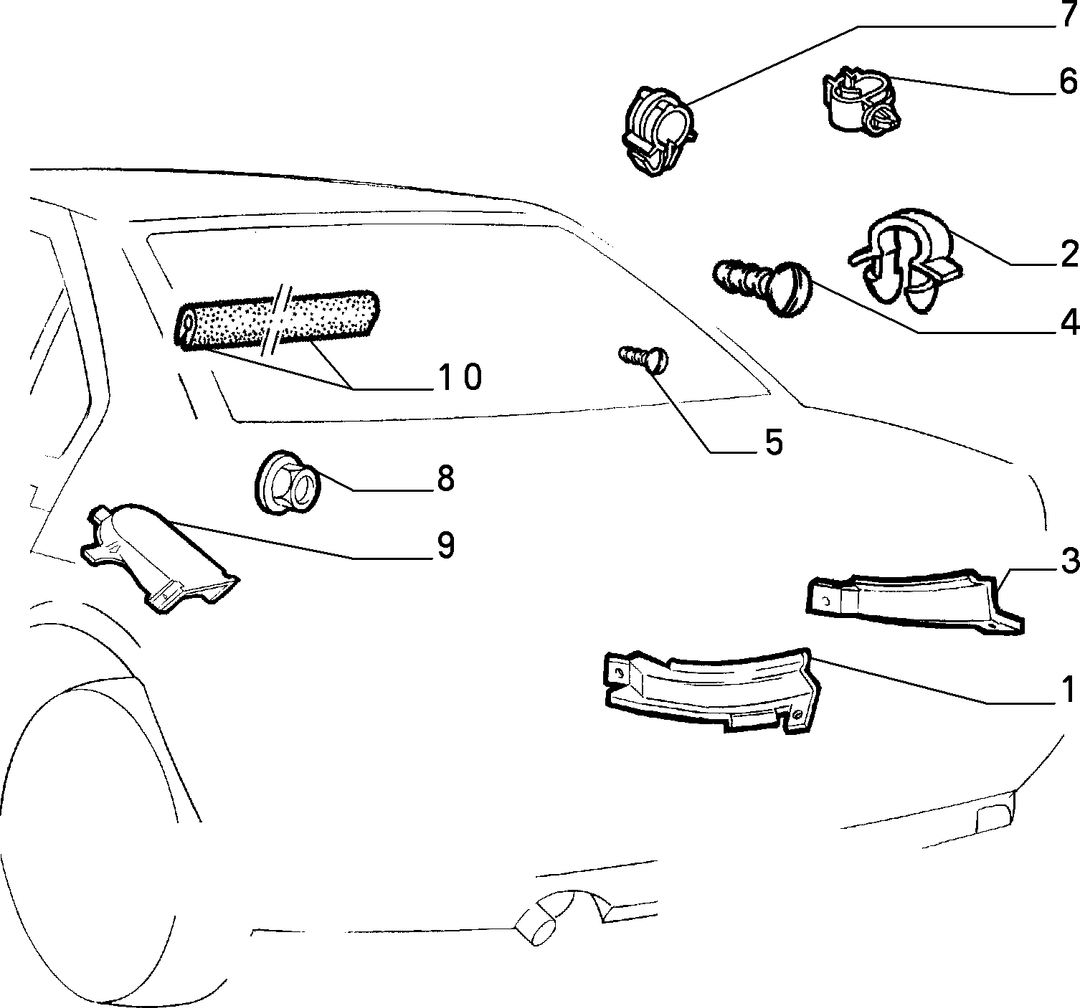 CABLE HARNESS (REAR SEAT) 4