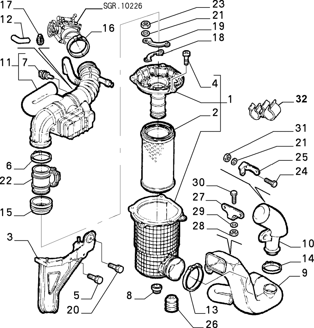 AIR FILTER AND PIPING 5