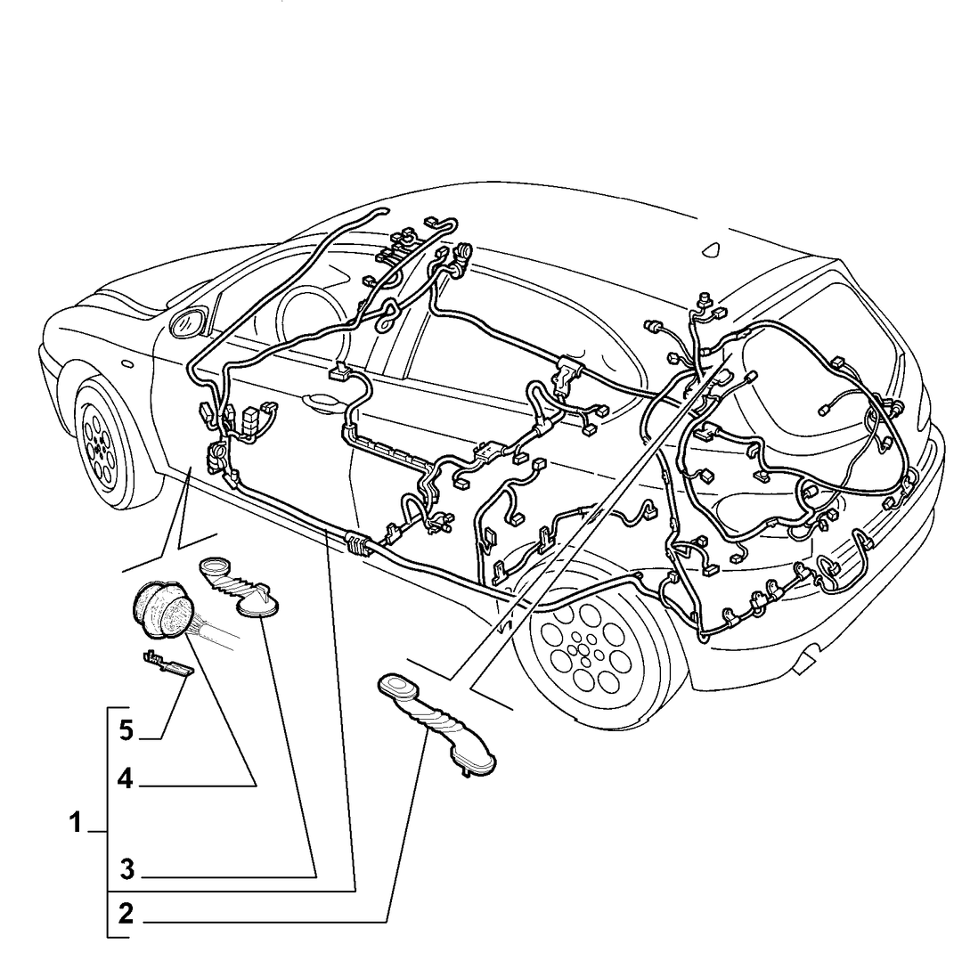 CABLE HARNESS (REAR SEAT) 3
