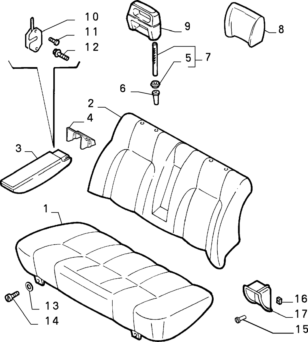 REAR SEAT  1