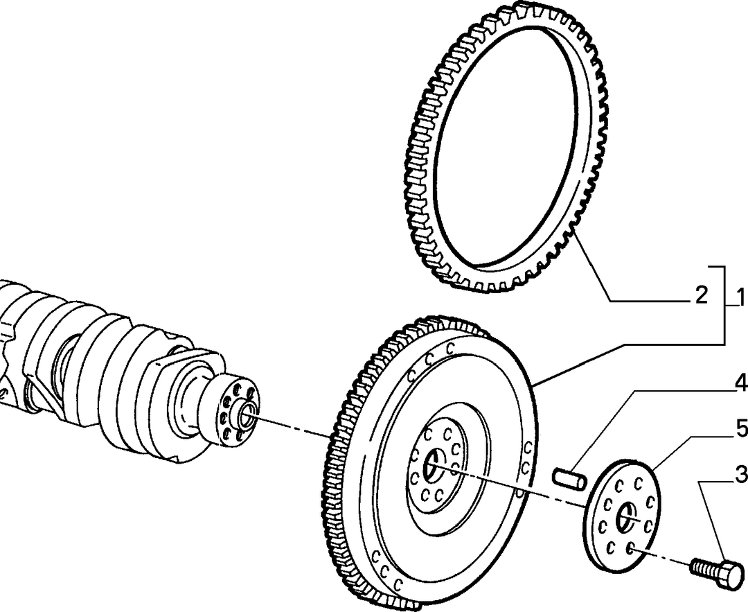 CRANKSHAFT AND FLYWHEEL 4
