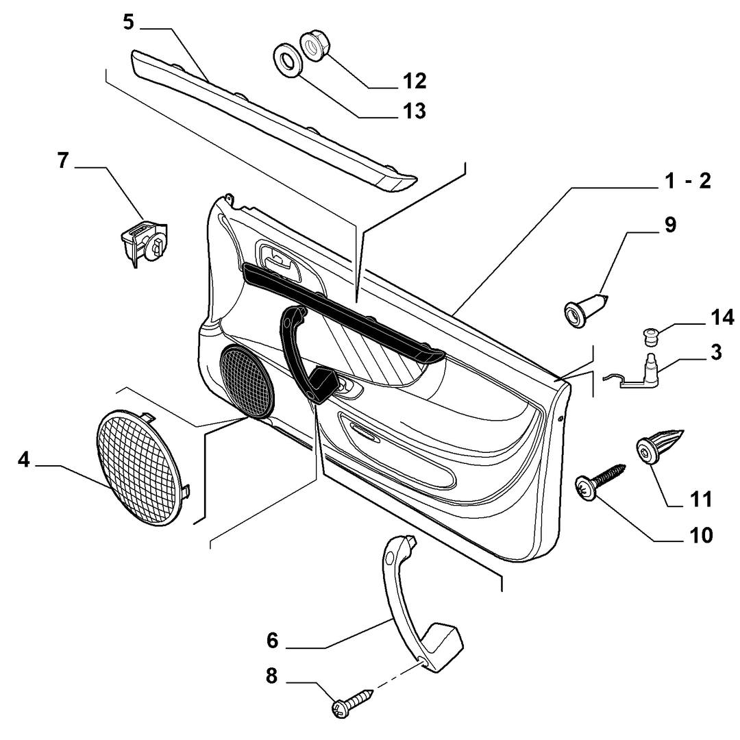 INTERIOR PANELS FOR FRONT SIDE DOORS 2
