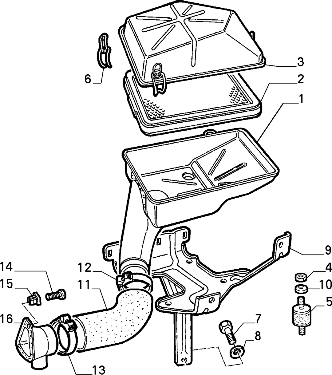 AIR CLEANER AND DUCTS 