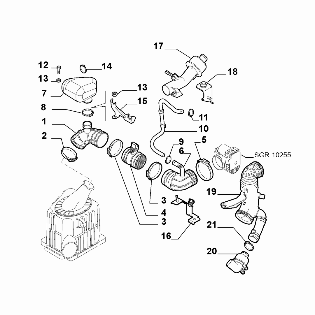 AIR FILTER AND PIPING 3