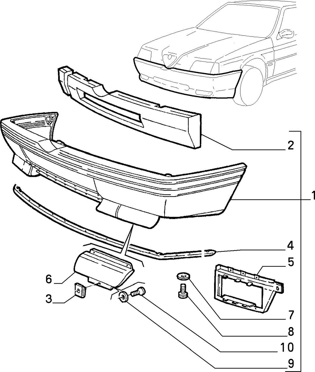 FRONT BUMPER  1