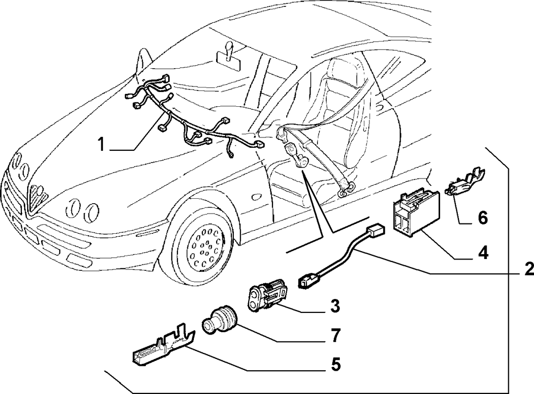 CABLE HARNESS (CENTRE)