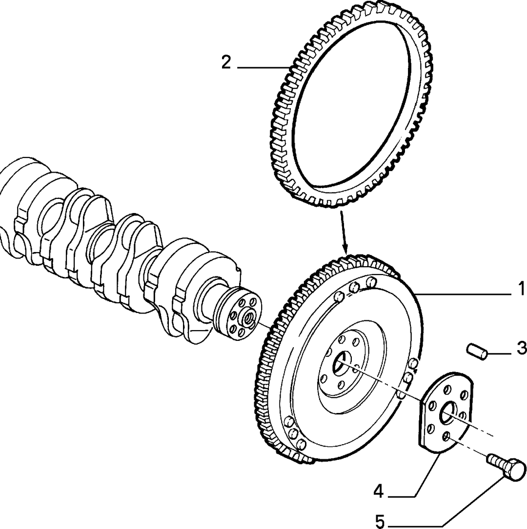 CRANKSHAFT AND FLYWHEEL 2