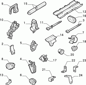 CABLE SET FIXINGS