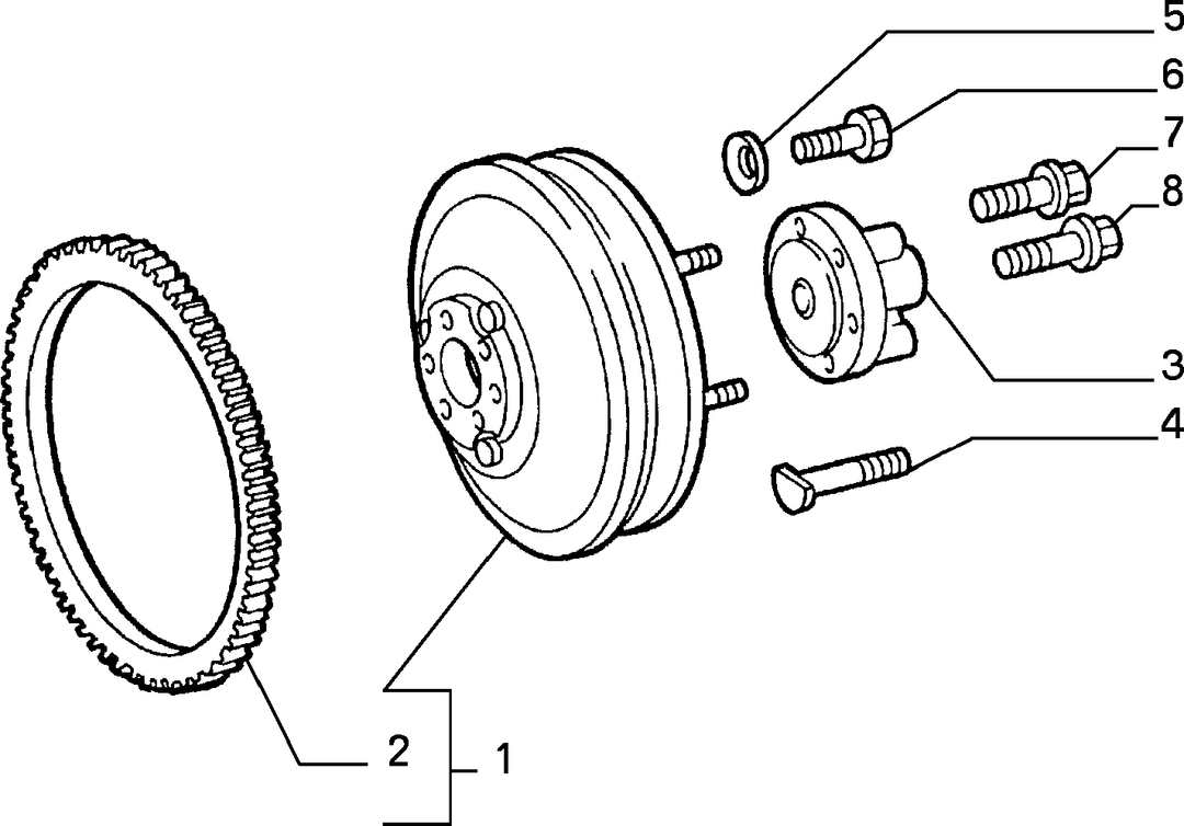 CRANKSHAFT AND FLYWHEEL 3