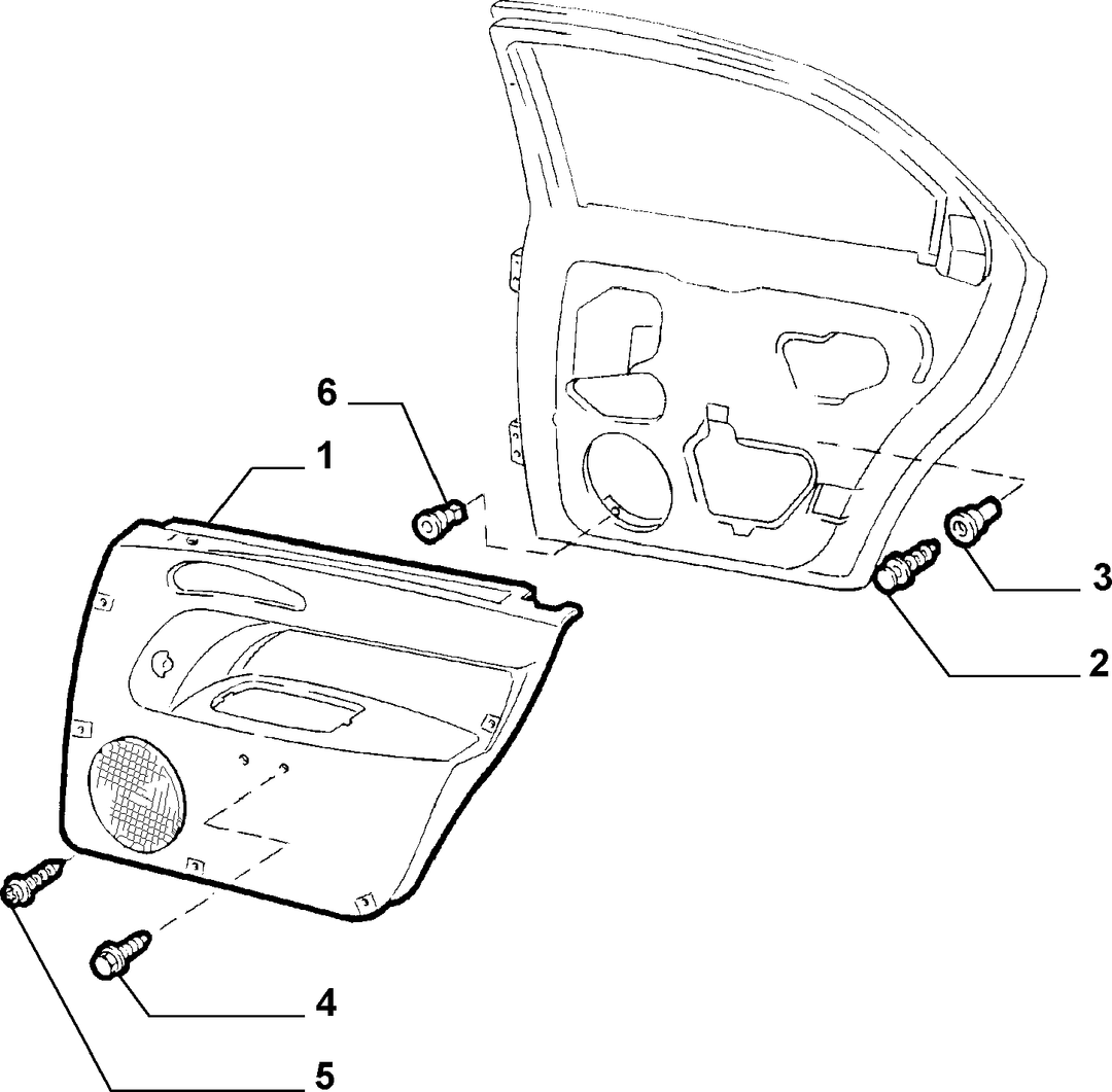 PANELS FOR REAR SIDE DOOR 1