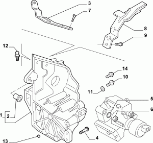 ENGINE PUMP SUPPORTS