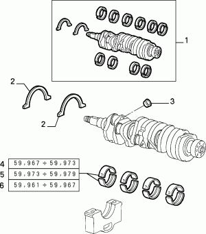 CRANKSHAFT AND FLYWHEEL
