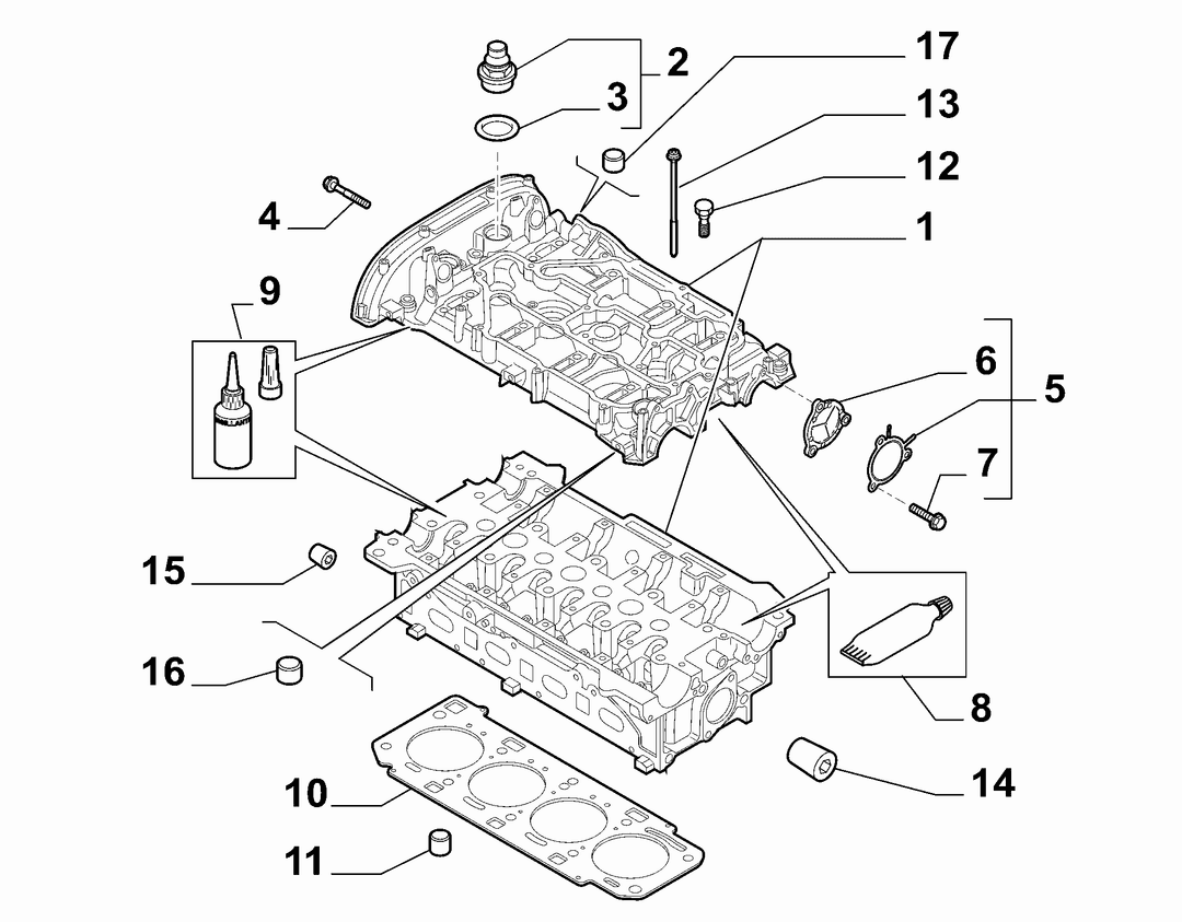 CYLINDER HEAD AND GASKETS 3
