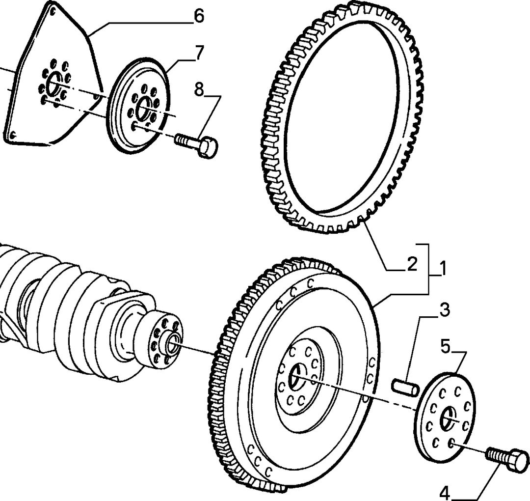 CRANKSHAFT AND FLYWHEEL 6