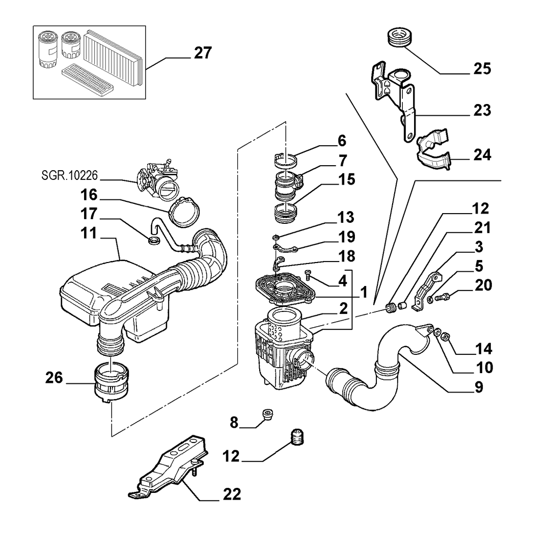 AIR FILTER AND PIPING 20