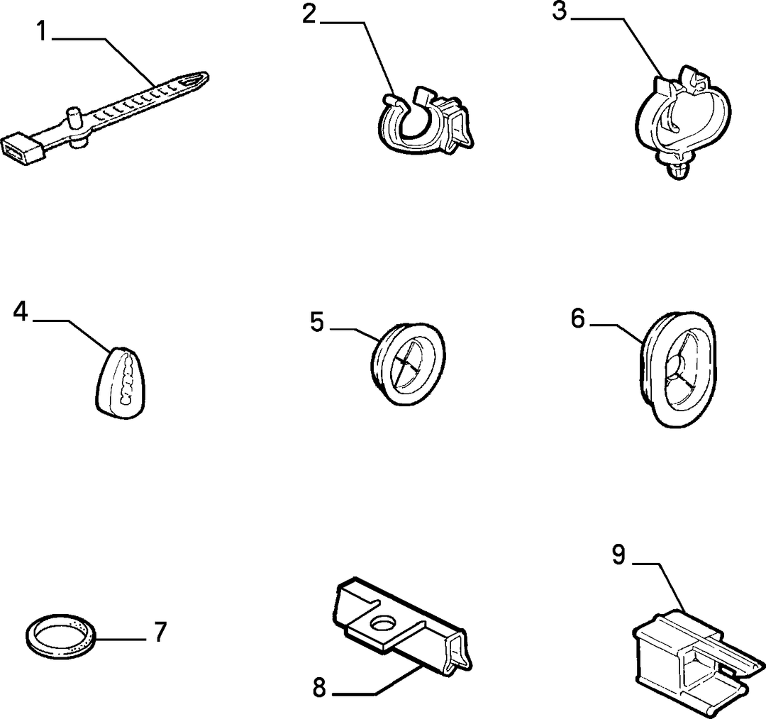 CABLE SET FIXINGS  4