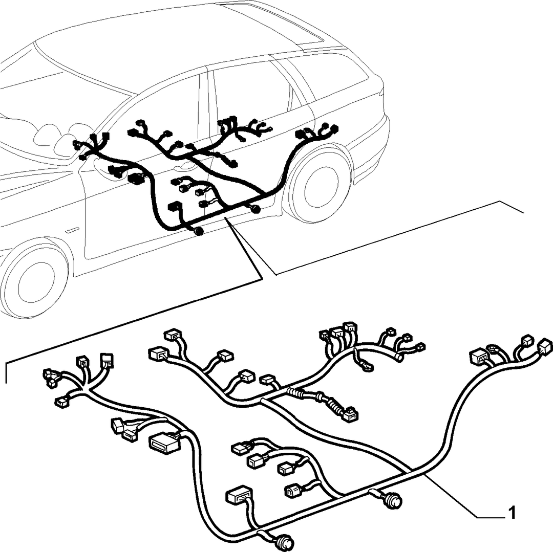 CABLE HARNESS (REAR SEAT) 2