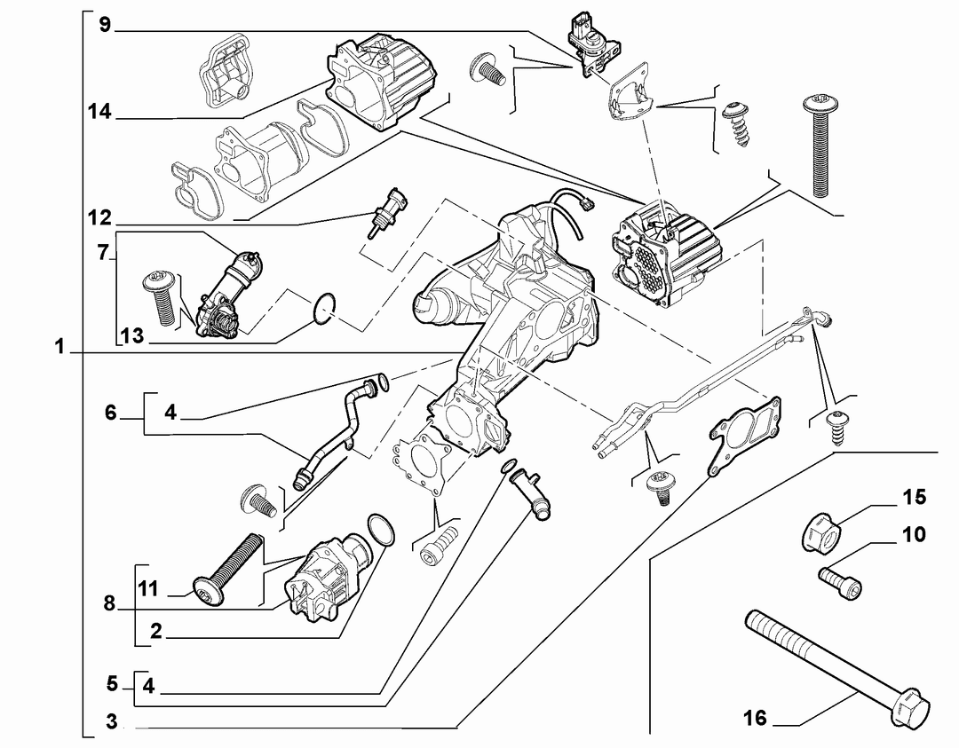 EXHAUST GAS CONTROL DEVICE 1