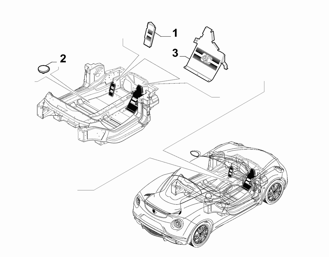 PASSENGER COMPARTMENT MAT FASTENERS AND ACCESSORIES