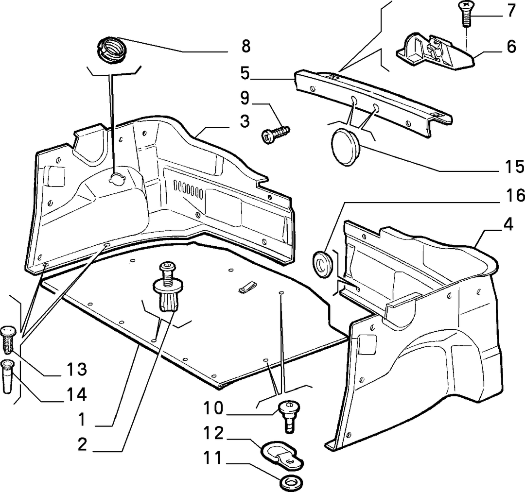 BAGGAGE COMPARTMENT INTERIOR TRIMMING 
