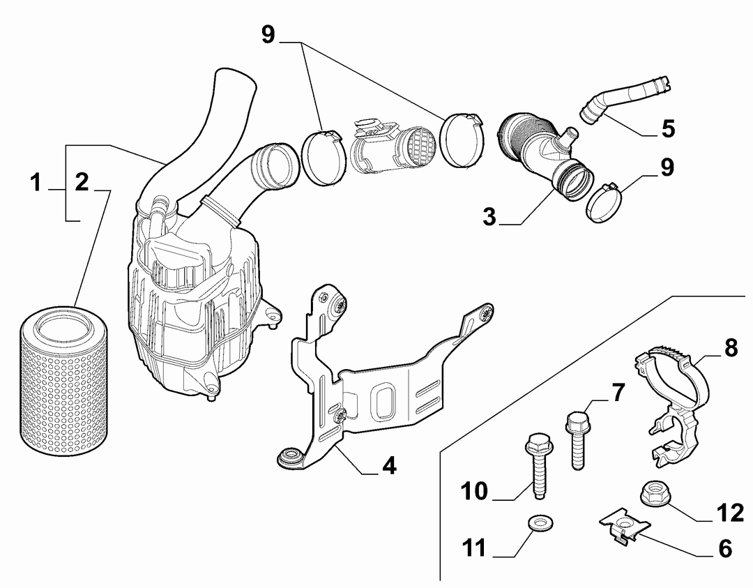 AIR FILTER AND PIPING 5