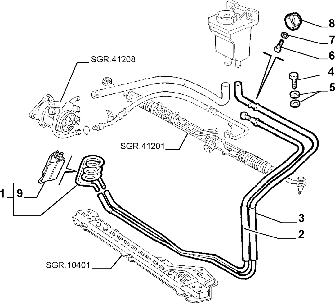 POWER STEERING HYDRAULIC SYSTEM 2