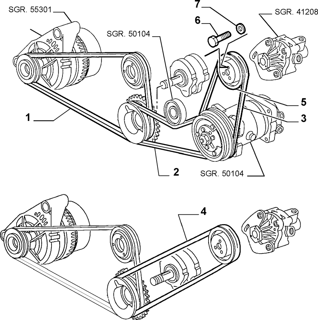 VARIOUS CONTROLS (BELTS AND PULLEYS) 5