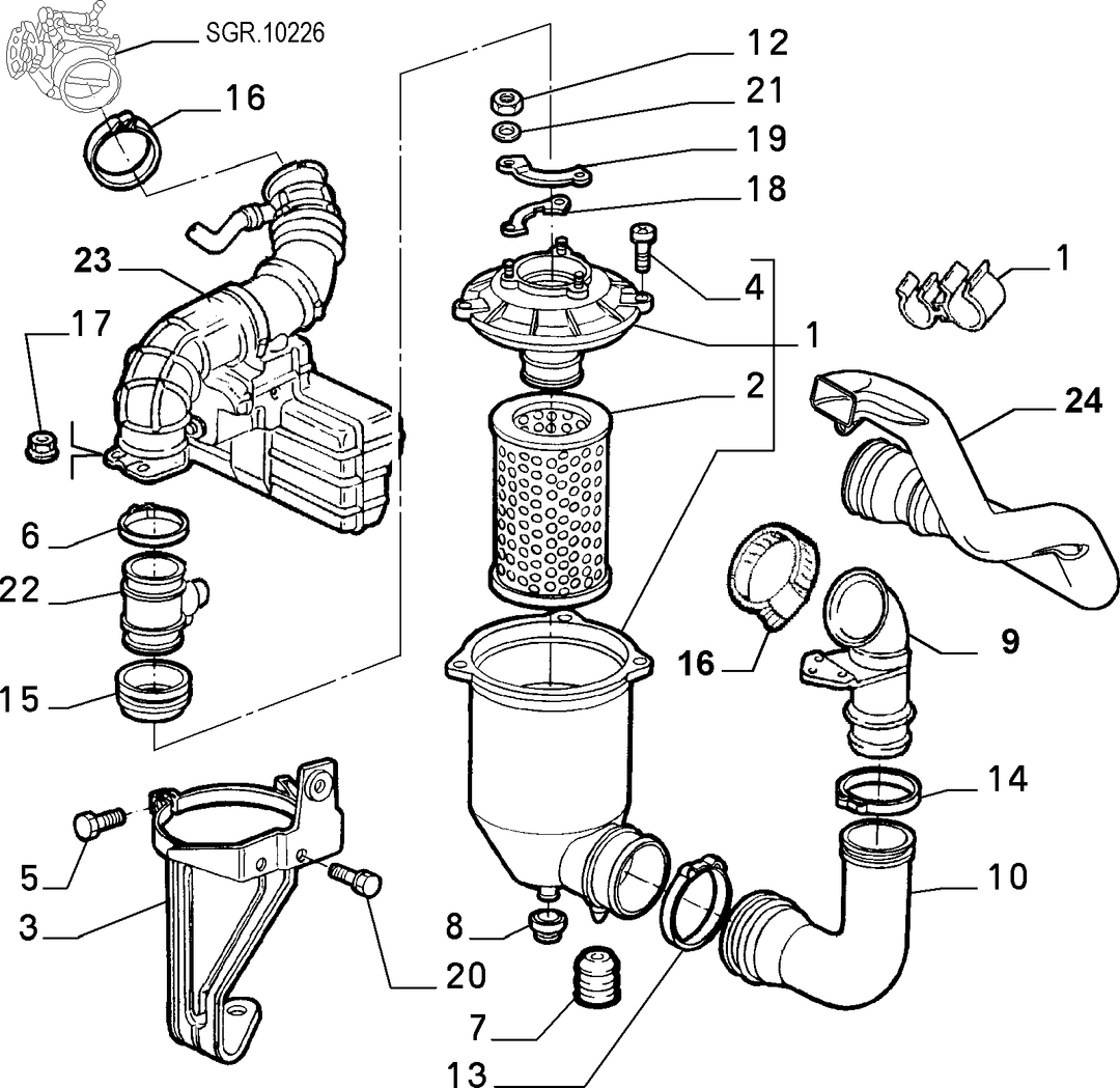 AIR FILTER AND PIPING 1