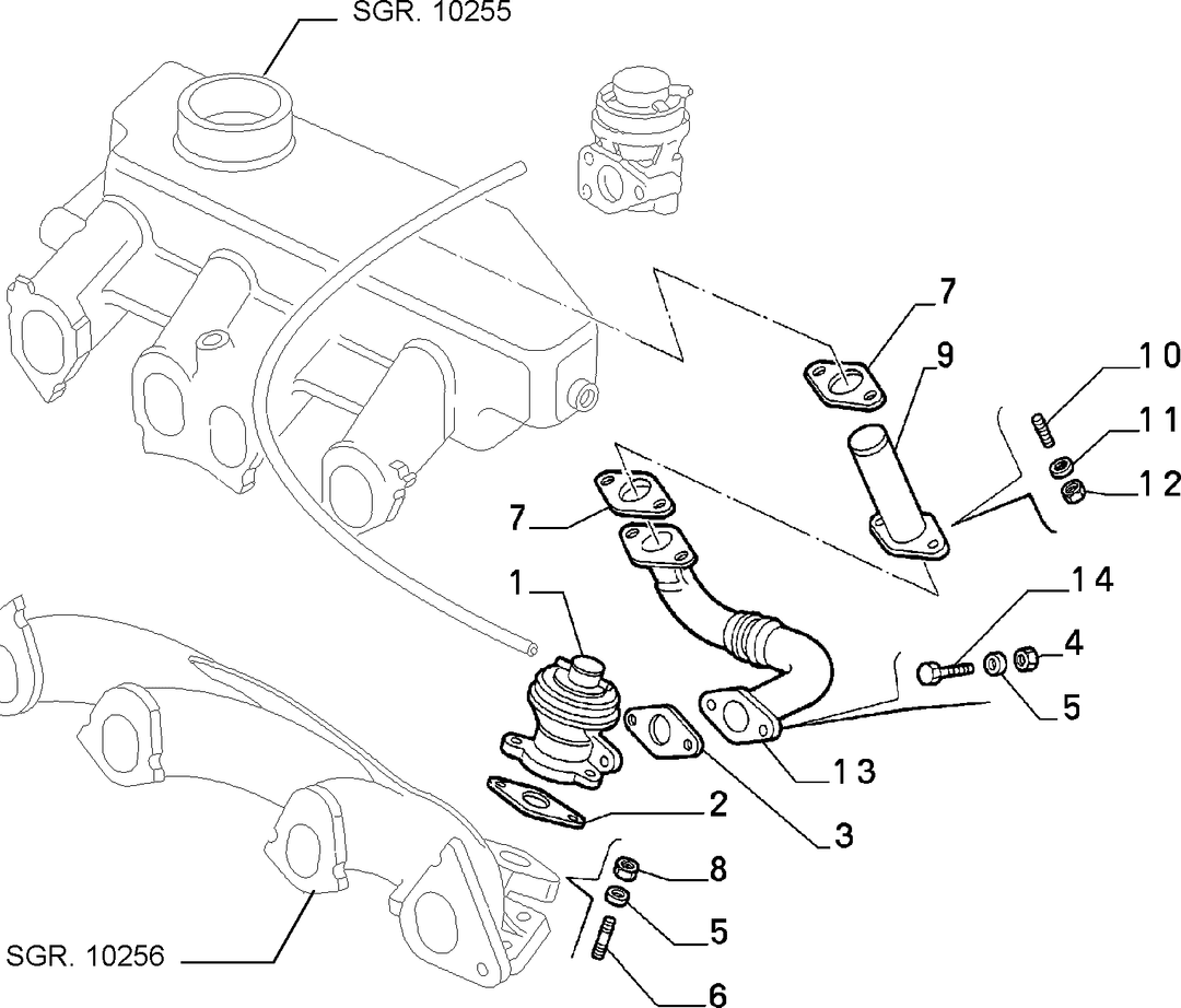 EXHAUST GAS CONTROL DEVICE 1