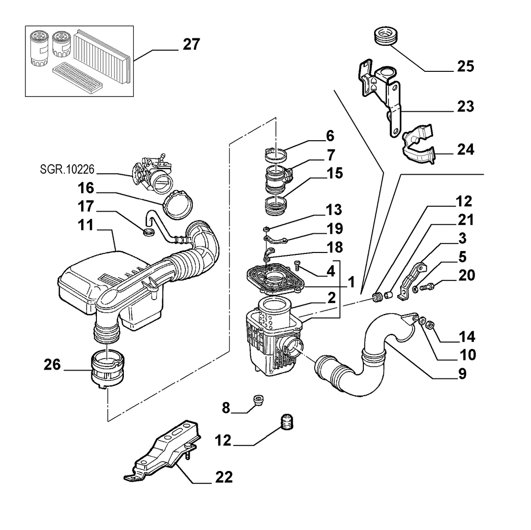 AIR FILTER AND PIPING 21