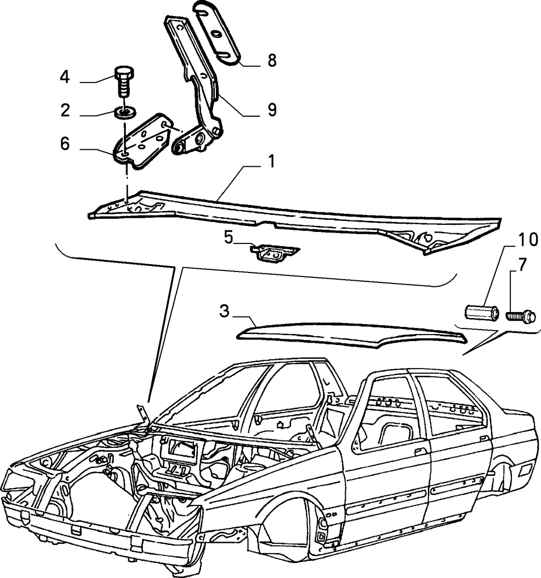 BODYSHELL, PANELS (CENTRAL PART)  3