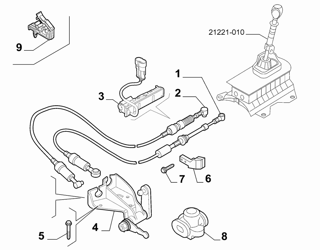 GEAR STICK FLEX SHAFT 1