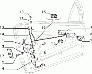 LOCKS AND CONTROLS FOR FRONT SIDE DOORS 