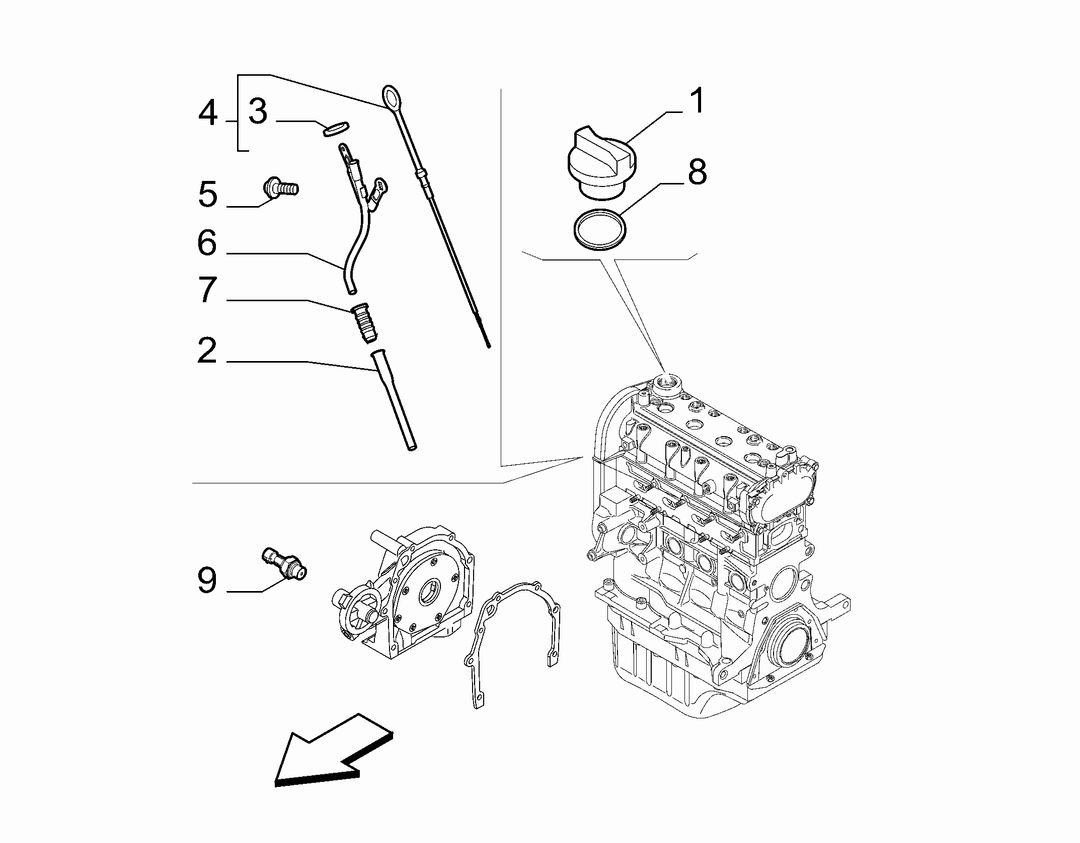 DIP STICK, CAP, TRANSMITTER AND PRESSURE ROD 2