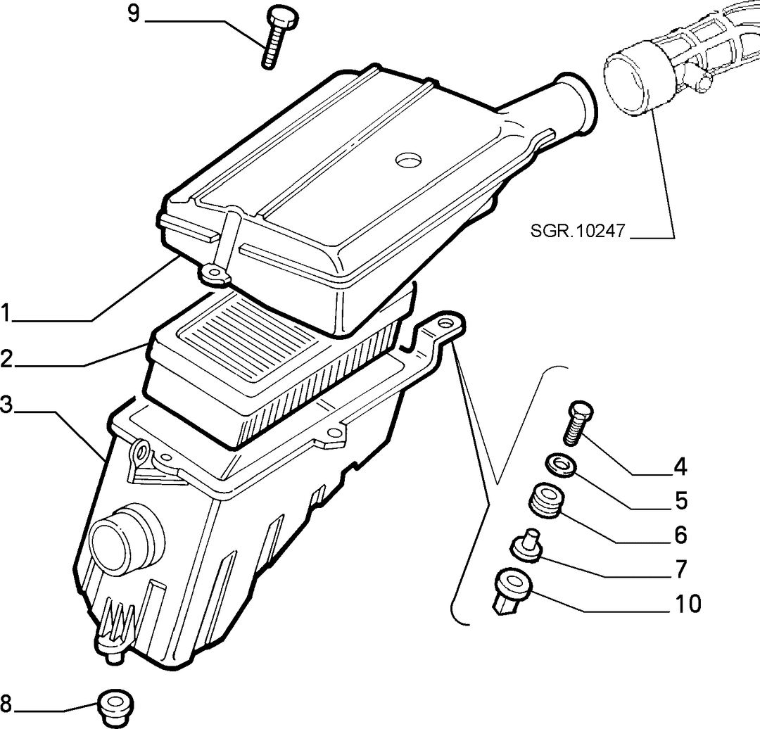 AIR FILTER AND PIPING 9