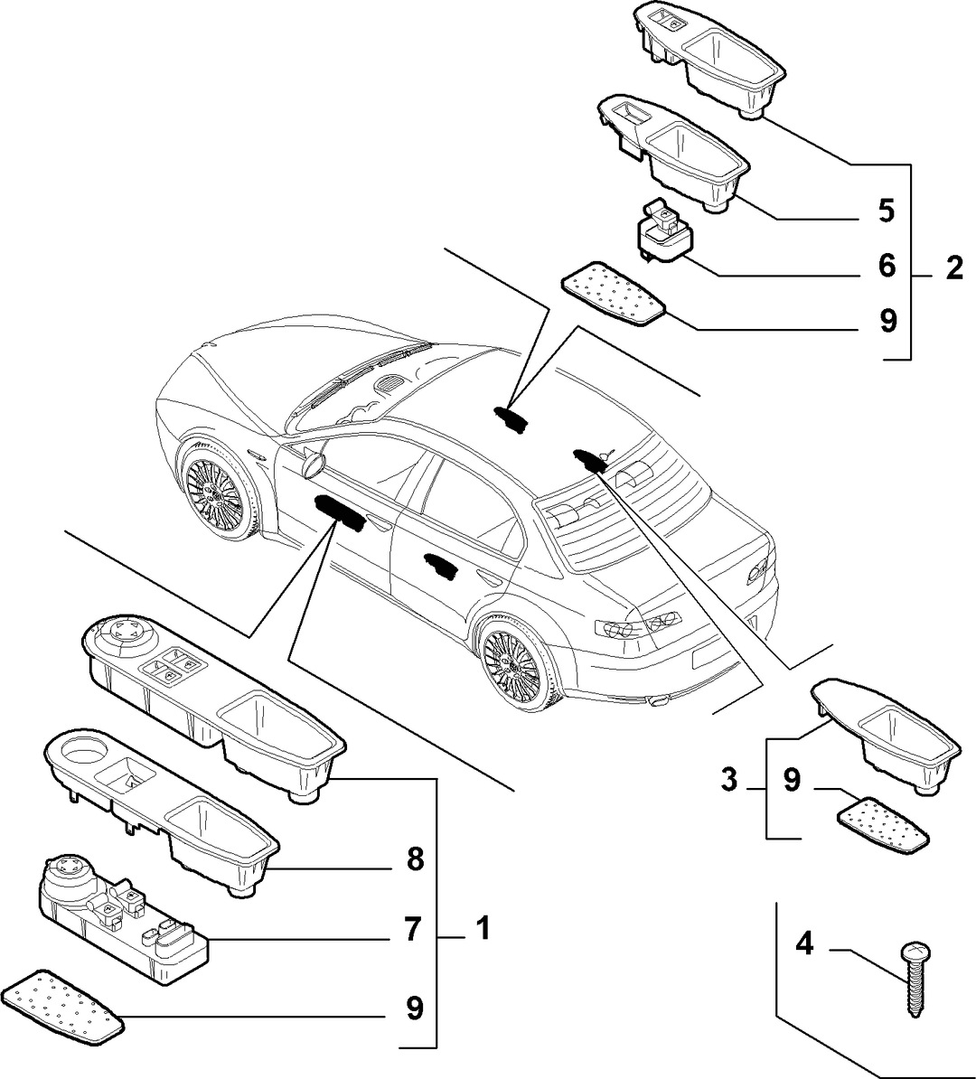 VARIOUS CONTROL PUSH BUTTONS AND SWITCHES  2