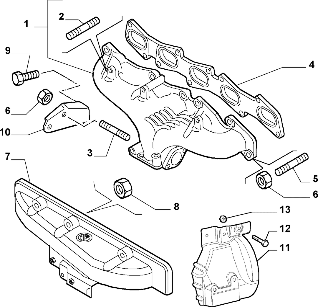 EXHAUST MANIFOLD 8