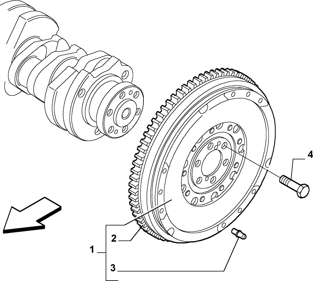 CRANKSHAFT AND FLYWHEEL 12