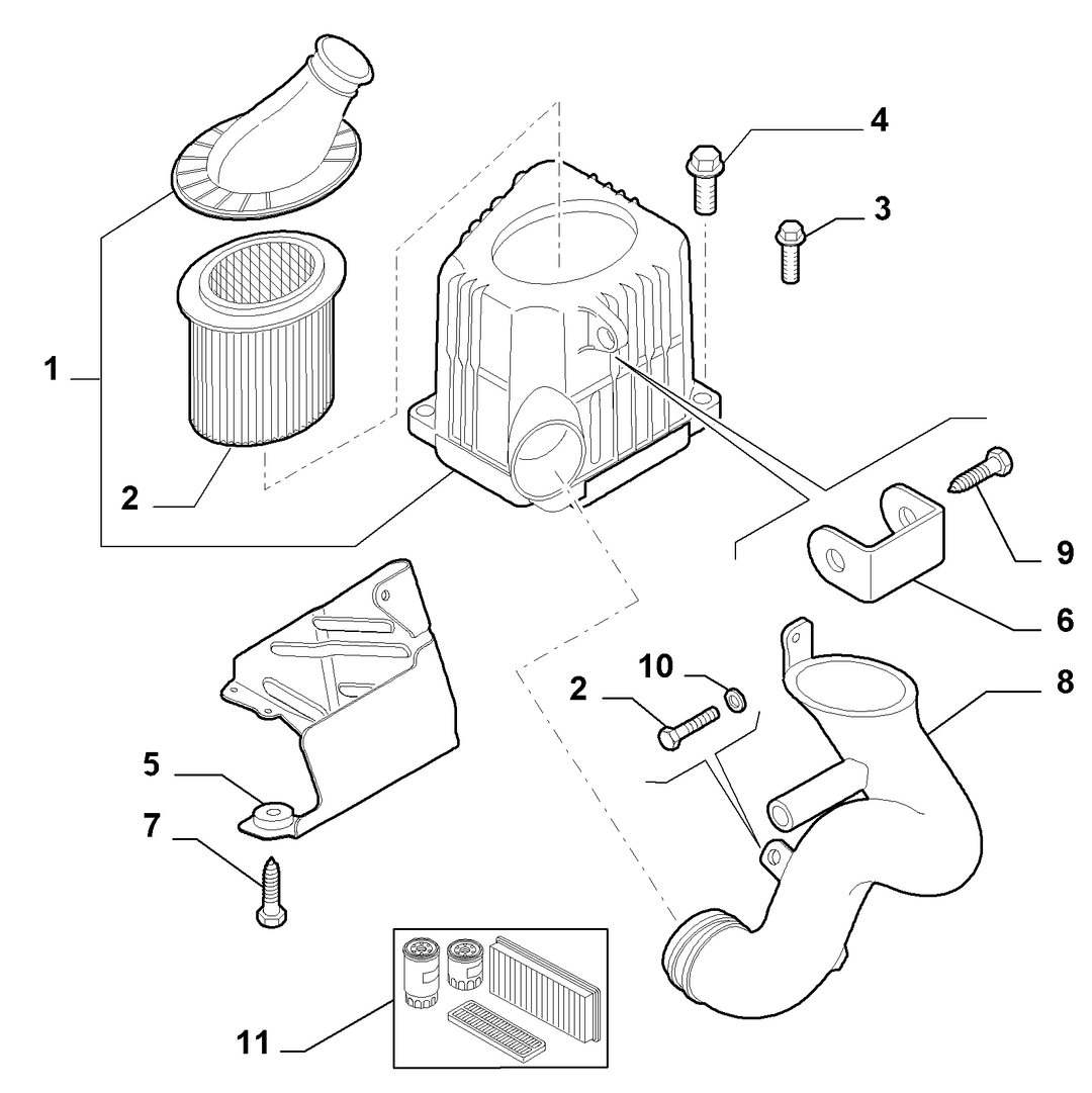 AIR FILTER AND PIPING 1